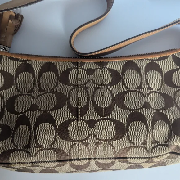 Coach Brown Signature Shoulder Bag - Picture 3 of 5